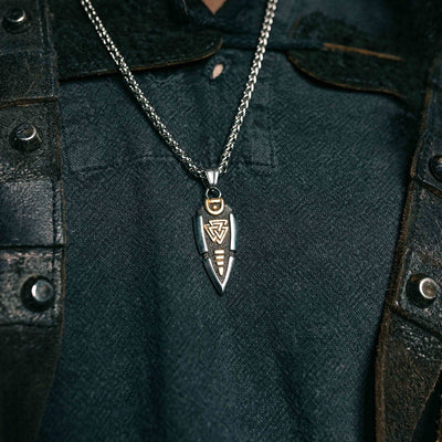 Collier lance d'Odin - Valknut-HERITAGE VIKING