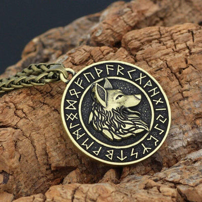 Collier Loup | Alliage de Zinc-HERITAGE VIKING