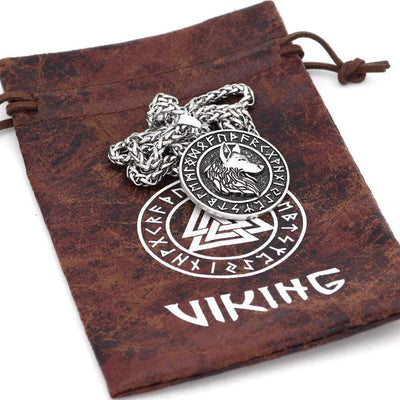 Collier Loup | Alliage de Zinc-HERITAGE VIKING