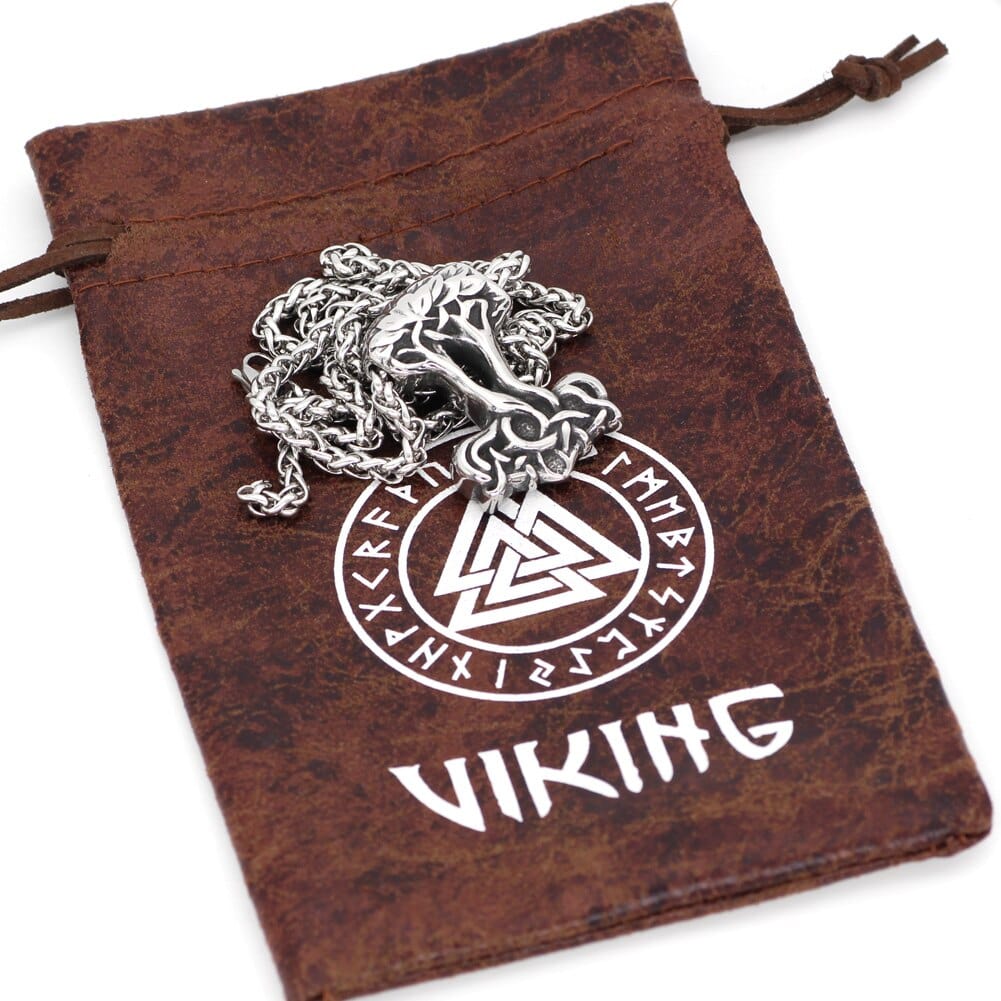 Collier Mjolnir en forme d'Yggdrasil-HERITAGE VIKING
