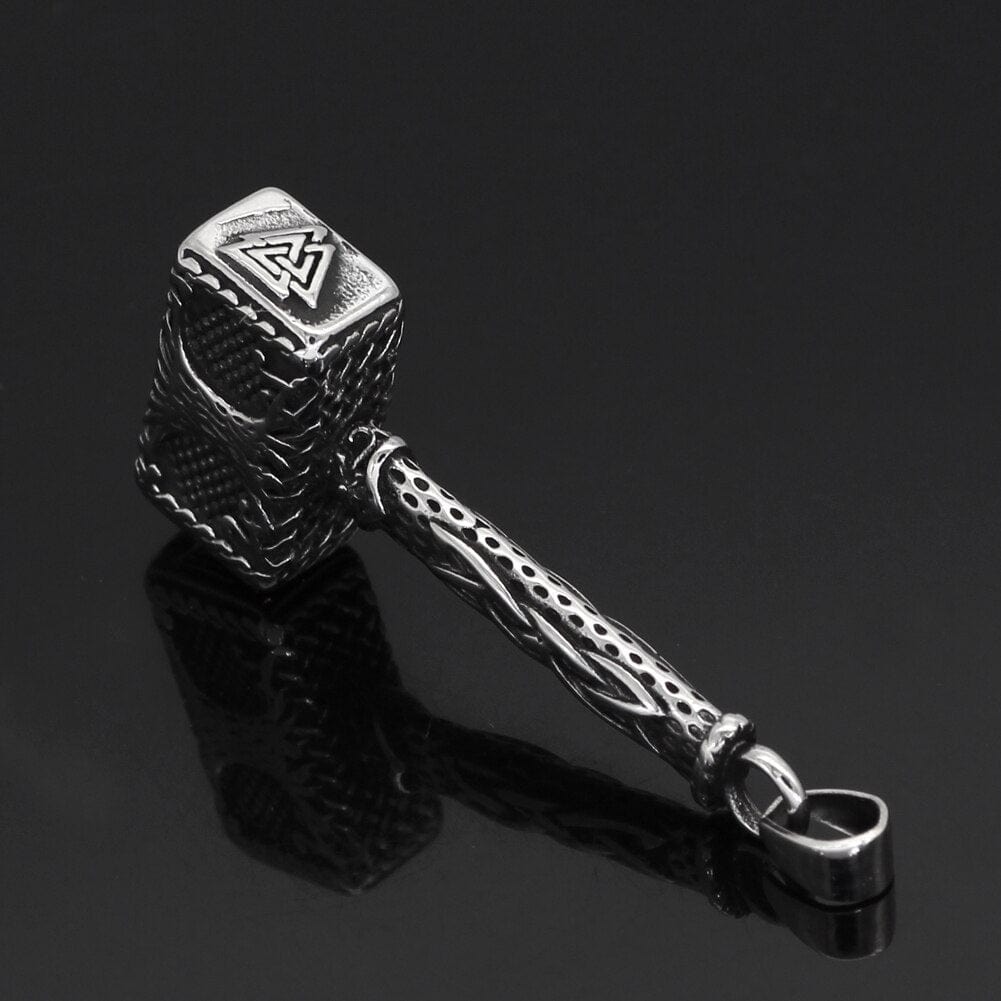 Collier Mjolnir orné de l'arbre de vie Yggdrasil-HERITAGE VIKING