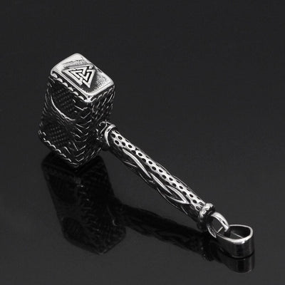 Collier Mjolnir orné de l'arbre de vie Yggdrasil-HERITAGE VIKING