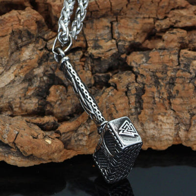 Collier Mjolnir orné de l'arbre de vie Yggdrasil-HERITAGE VIKING