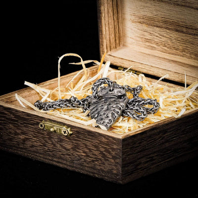 Collier pointe de lance Viking - Symbole Vegvisir-HERITAGE VIKING