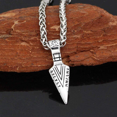 Collier pointe Valknut | Acier Inoxydable-HERITAGE VIKING
