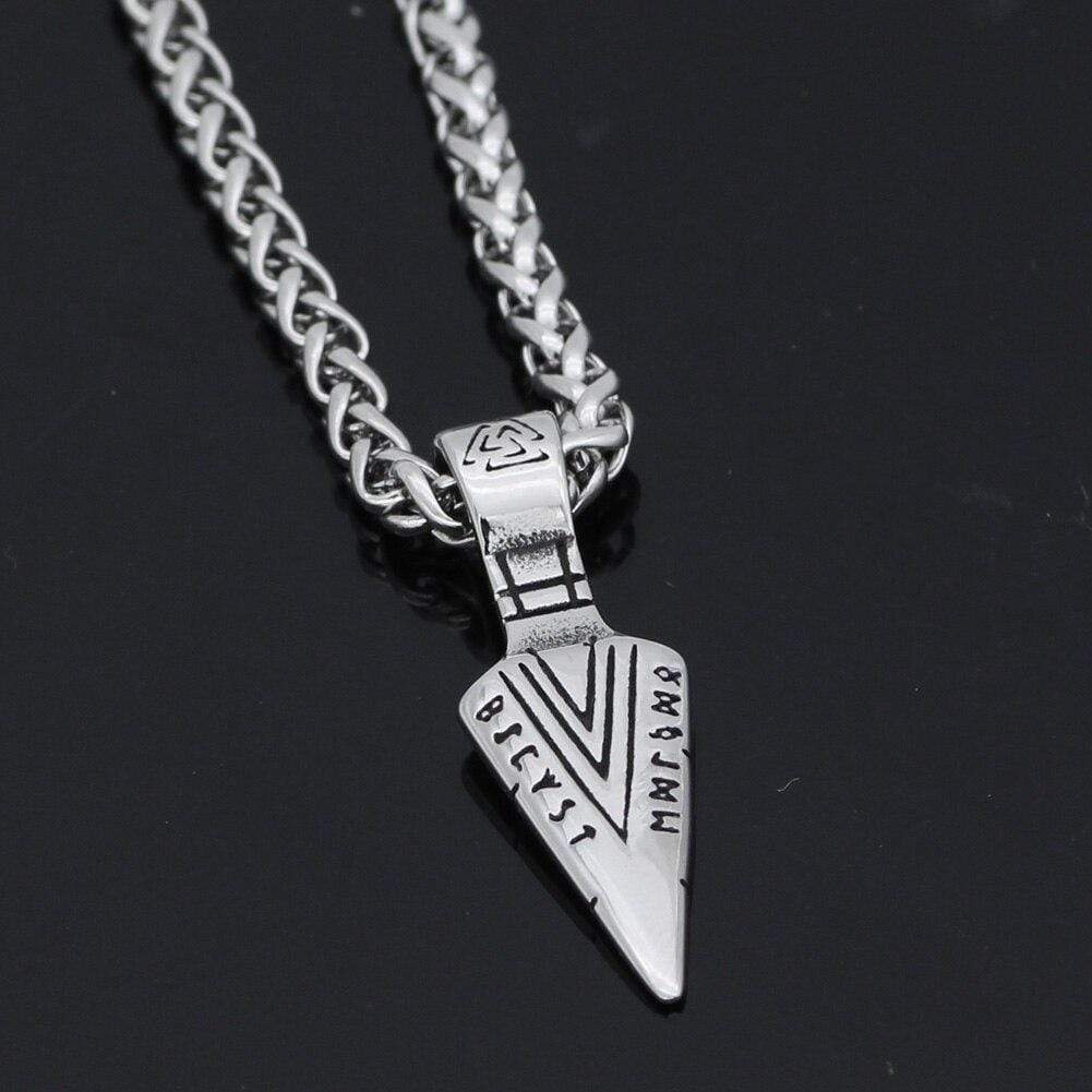 Collier pointe Valknut | Acier Inoxydable-HERITAGE VIKING