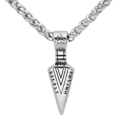 Collier pointe Valknut | Acier Inoxydable-HERITAGE VIKING
