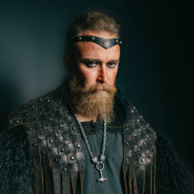 Collier puissance de Mjolnir et protection de Freki et Geri-HERITAGE VIKING