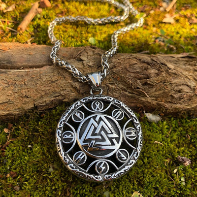 Collier runique Valknut-HERITAGE VIKING