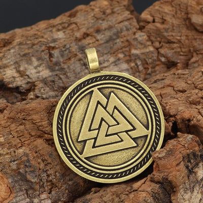 Collier runique visage d'Odin-HERITAGE VIKING