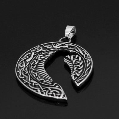 Collier silhouette du corbeau d'Odin-HERITAGE VIKING