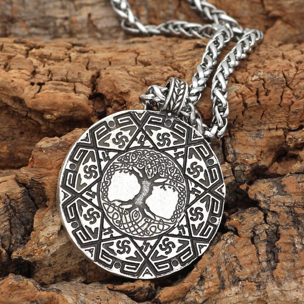 Collier talisman sacré Yggdrasil-HERITAGE VIKING
