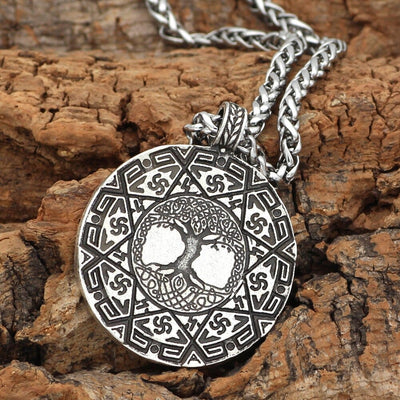 Collier talisman sacré Yggdrasil-HERITAGE VIKING