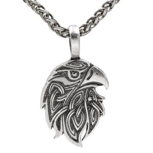 Collier tête du corbeau d'Odin-HERITAGE VIKING