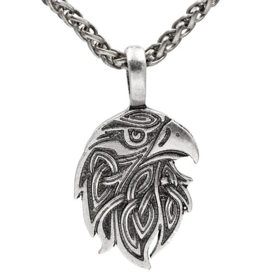 Collier tête du corbeau d'Odin-HERITAGE VIKING