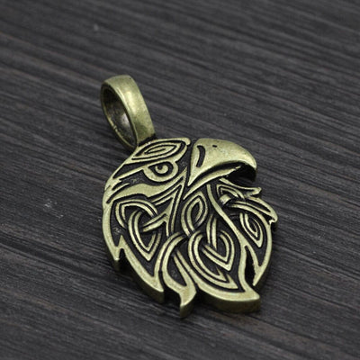 Collier tête du corbeau d'Odin-HERITAGE VIKING