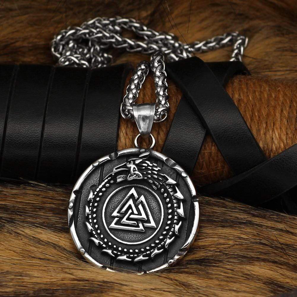 Collier Valknut | Acier Inoxydable-HERITAGE VIKING