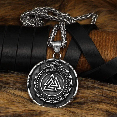 Collier Valknut | Acier Inoxydable-HERITAGE VIKING