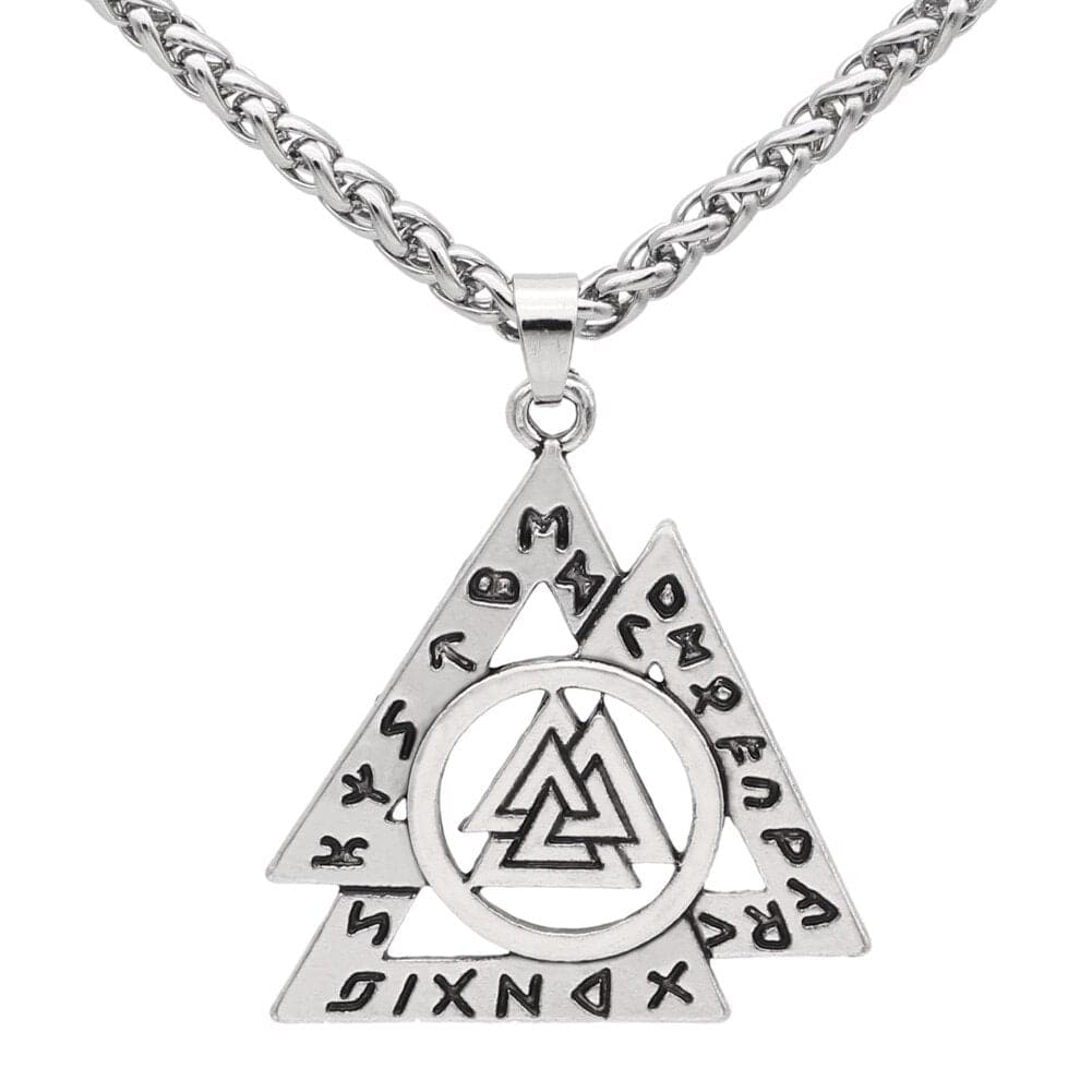 Collier Valknut imbriqués-HERITAGE VIKING