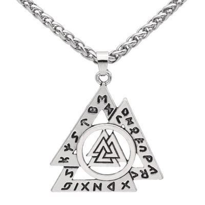 Collier Valknut imbriqués-HERITAGE VIKING