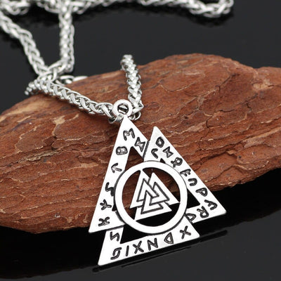 Collier Valknut imbriqués-HERITAGE VIKING