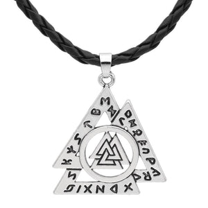 Collier Valknut imbriqués-HERITAGE VIKING