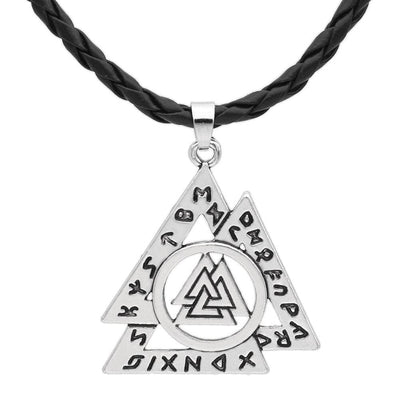 Collier Valknut imbriqués-HERITAGE VIKING