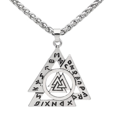 Collier Valknut imbriqués-HERITAGE VIKING