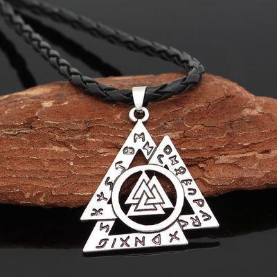 Collier Valknut imbriqués-HERITAGE VIKING