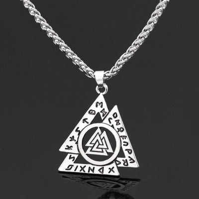 Collier Valknut imbriqués-HERITAGE VIKING