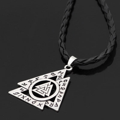 Collier Valknut imbriqués-HERITAGE VIKING