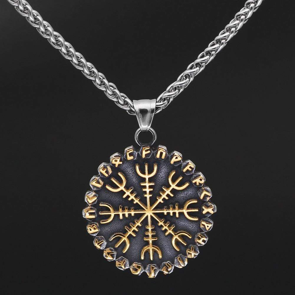 Collier Vegvisir | Acier Inoxydable-HERITAGE VIKING