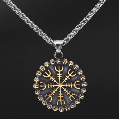 Collier Vegvisir | Acier Inoxydable-HERITAGE VIKING