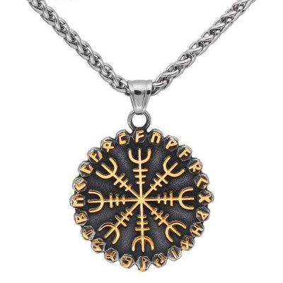 Collier Vegvisir | Acier Inoxydable-HERITAGE VIKING