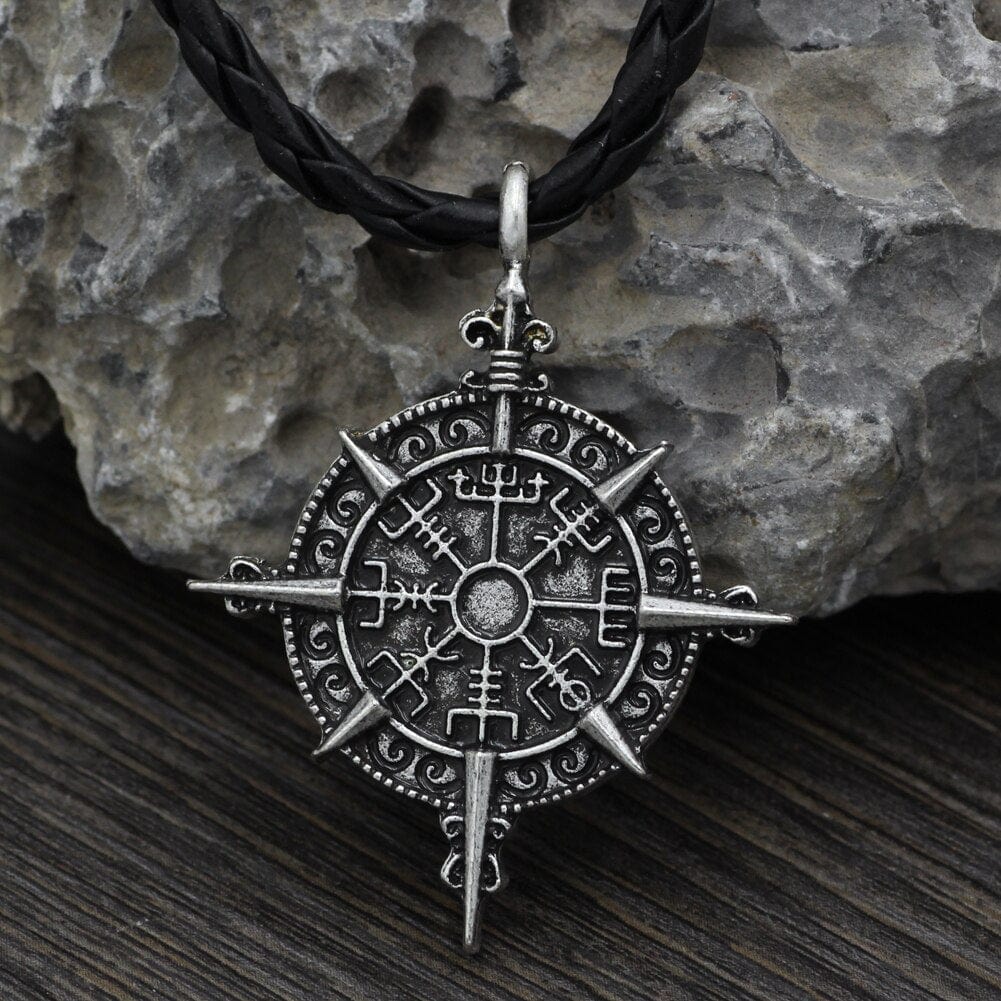 Collier Vegvisir boussole du destin-HERITAGE VIKING