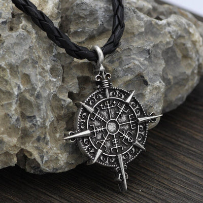 Collier Vegvisir boussole du destin-HERITAGE VIKING