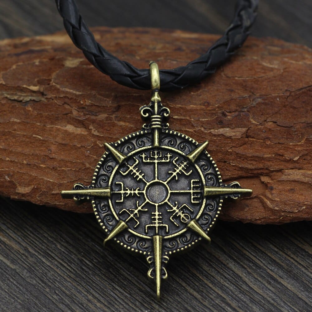 Collier Vegvisir boussole du destin-HERITAGE VIKING
