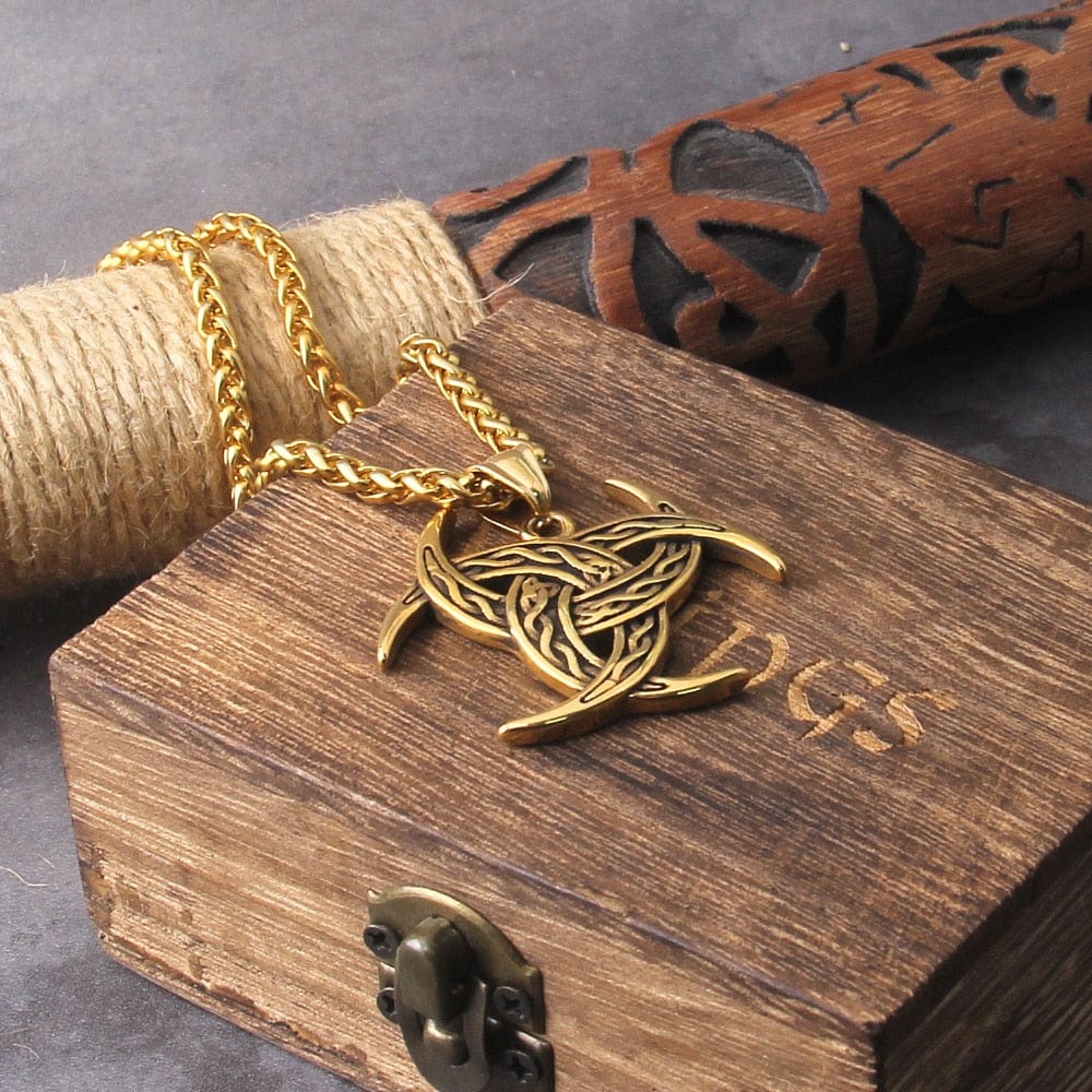 Collier Viking "Collier des Cornes du Ragnarök"-HERITAGE VIKING