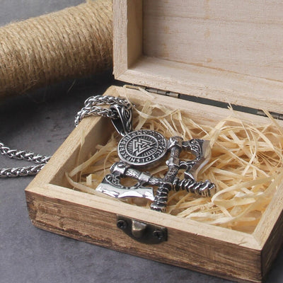 Collier Viking "Collier des Haches Jumelles"-HERITAGE VIKING