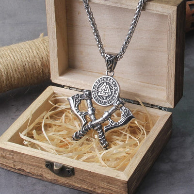 Collier Viking "Collier des Haches Jumelles"-HERITAGE VIKING
