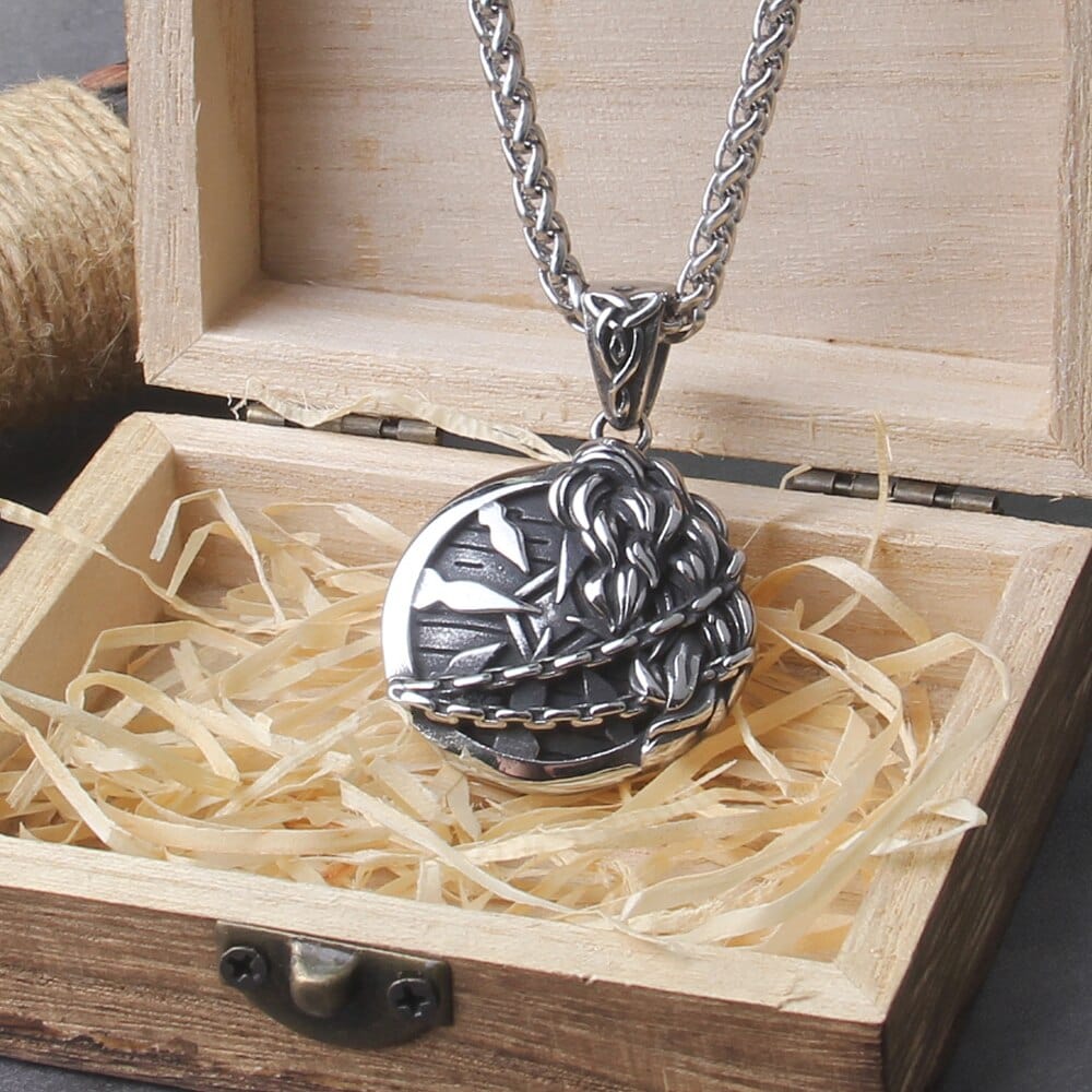 Collier Viking "Collier du Bouclier Fourrure de Fenrir"-HERITAGE VIKING