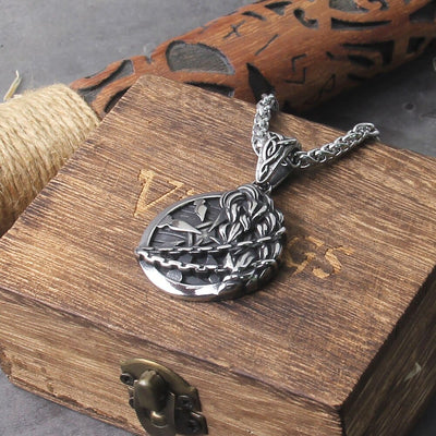 Collier Viking "Collier du Bouclier Fourrure de Fenrir"-HERITAGE VIKING