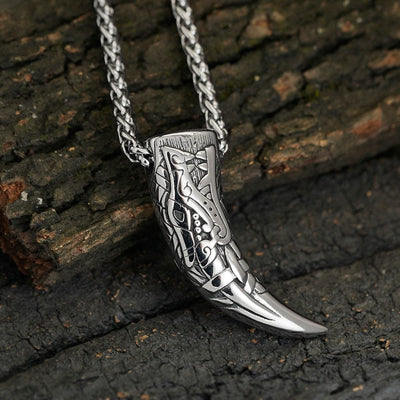 Collier viking dent de Fenrir le loup géant-HERITAGE VIKING