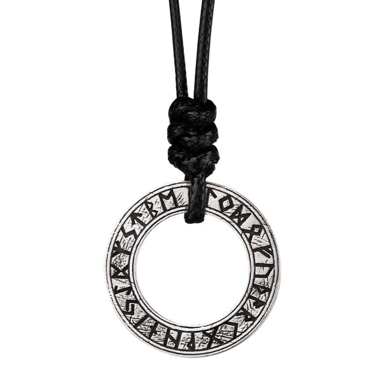 Collier Viking en Argent Sterling 925 - Cercle Runique - Argent
