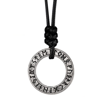 Collier Viking en Argent Sterling 925 - Cercle Runique - Argent