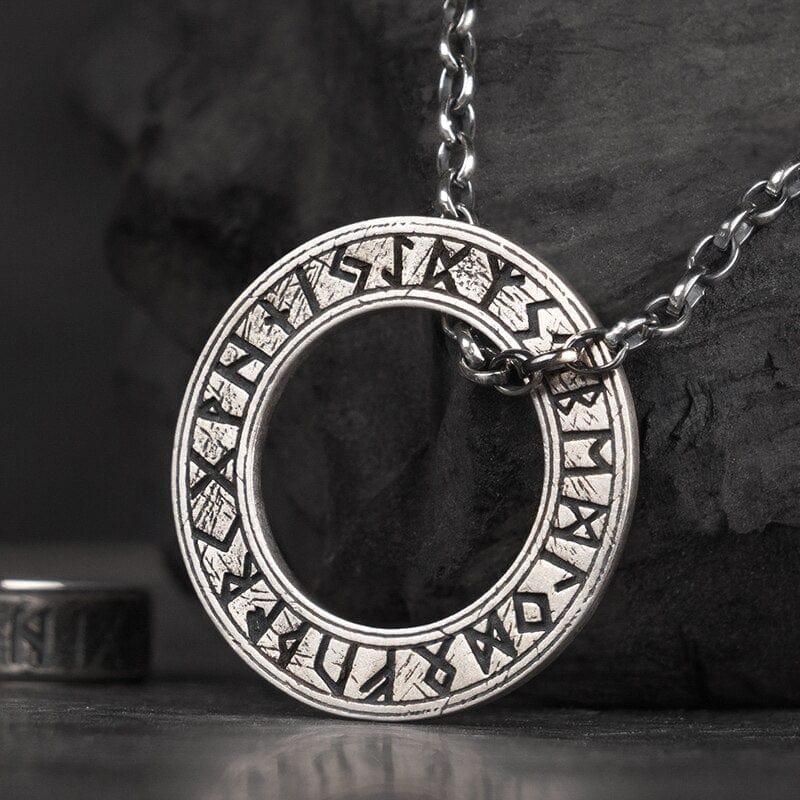 Collier Viking en Argent Sterling 925 - Cercle Runique-HERITAGE VIKING