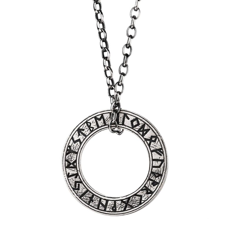 Collier Viking en Argent Sterling 925 - Cercle Runique - Argent