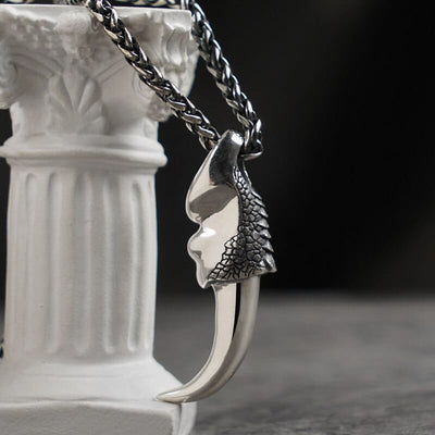 Collier Viking en Argent Sterling 925 - La Griffe du Dragon-HERITAGE VIKING