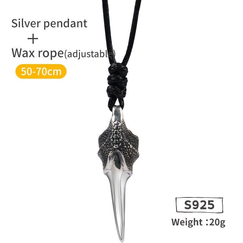 Collier Viking en Argent Sterling 925 - La Griffe du Dragon-HERITAGE VIKING