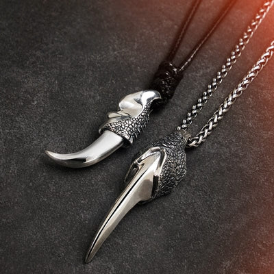 Collier Viking en Argent Sterling 925 - La Griffe du Dragon-HERITAGE VIKING